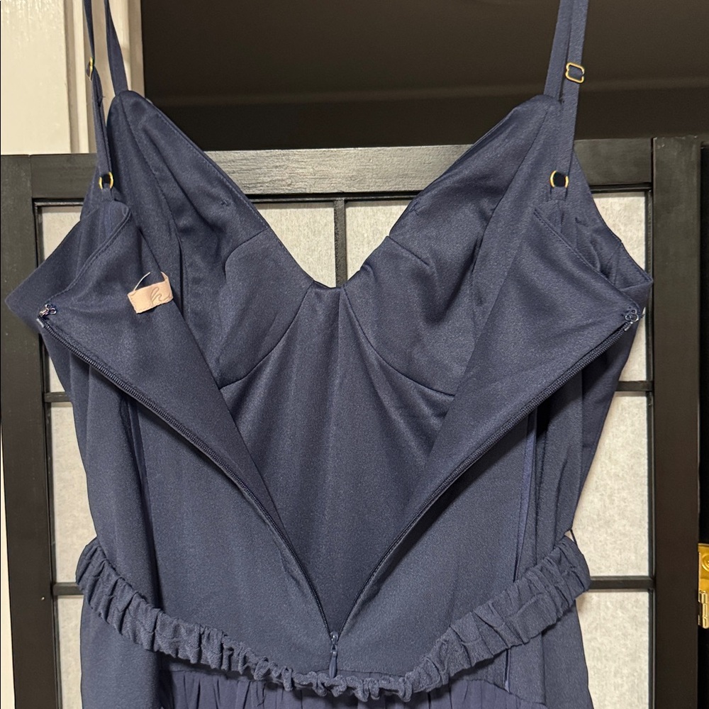 Anthropologie Hutch Ruby Sleeveless Bustier Belted Drop-Waist Maxi Dress size 12 - Picture 5 of 6